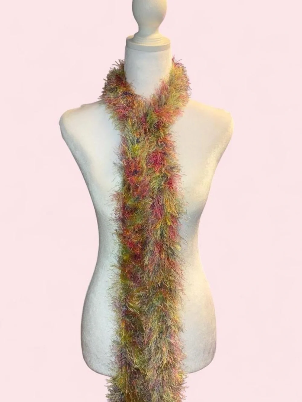 Plush Multicolor Faux Fur Scarf - Home Accents